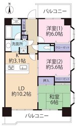 ライオンズマンション武蔵新城第2の物件間取画像